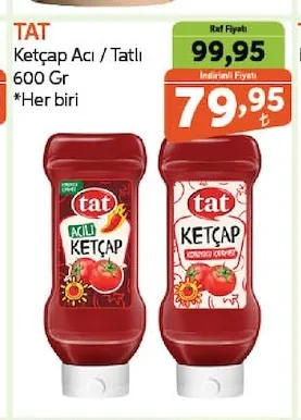 Tat Ketçap Acı / Tatlı 600 Gr