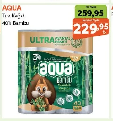 Aqua Tuv. Kağıdı 40'Lı Bambu
