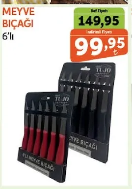 Tujo Meyve Bıçağı 6'Lı