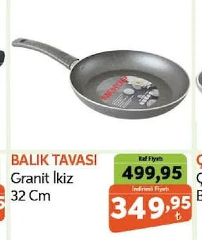 Balik Tavasi Granit İkiz 32 Cm