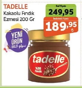 Tadelle Kakaolu Fındık Ezmesi 200 Gr
