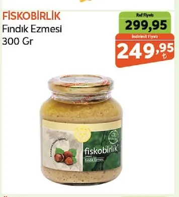 Fiskobirlik Fındık Ezmesi 300 Gr