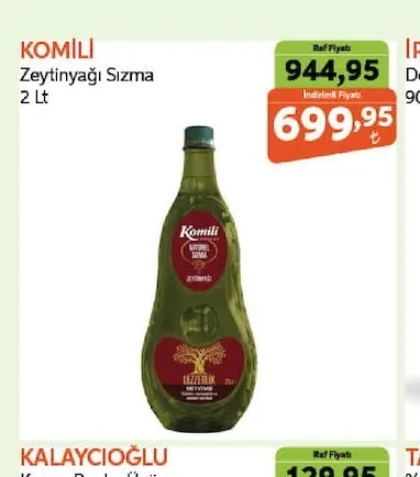 Komili Zeytinyağı Sızma 2 Lt