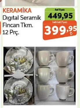 Kerami̇Ka Digital Seramik Fincan Tkm. 12 Prç.