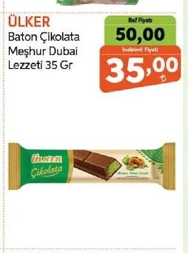 Ülker Baton Çikolata Meşhur Dubai Lezzeti 35 Gr