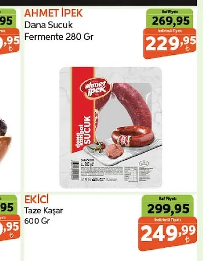 Ahmet İpek Dana Sucuk Fermente 280 Gr