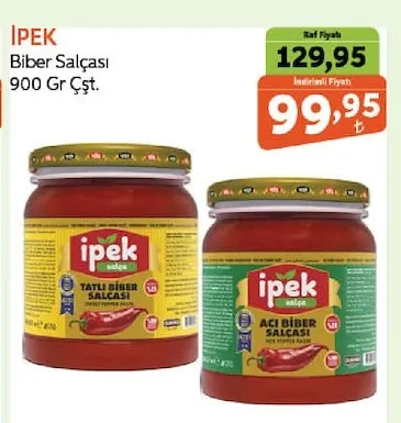 İpek Biber Salçası 900 Gr Çşt.