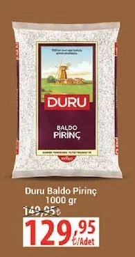 Duru Baldo Pirinç 1000 Gr