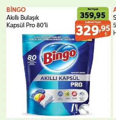 Bingo Akıllı Bulaşık Kapsül Pro 80'Li