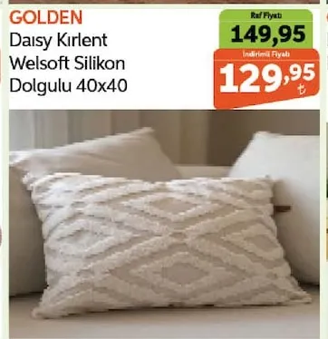 Golden Daisy Kırlent Welsoft Silikon Dolgulu 40X40