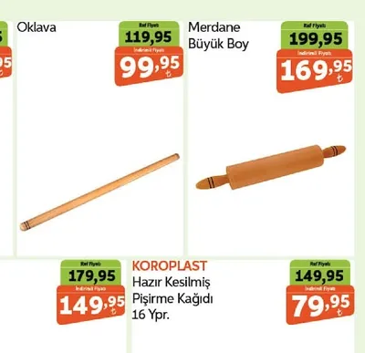 Koroplast Hazır Kesilmiş Pişirme Kağıdı 16 Ypr.