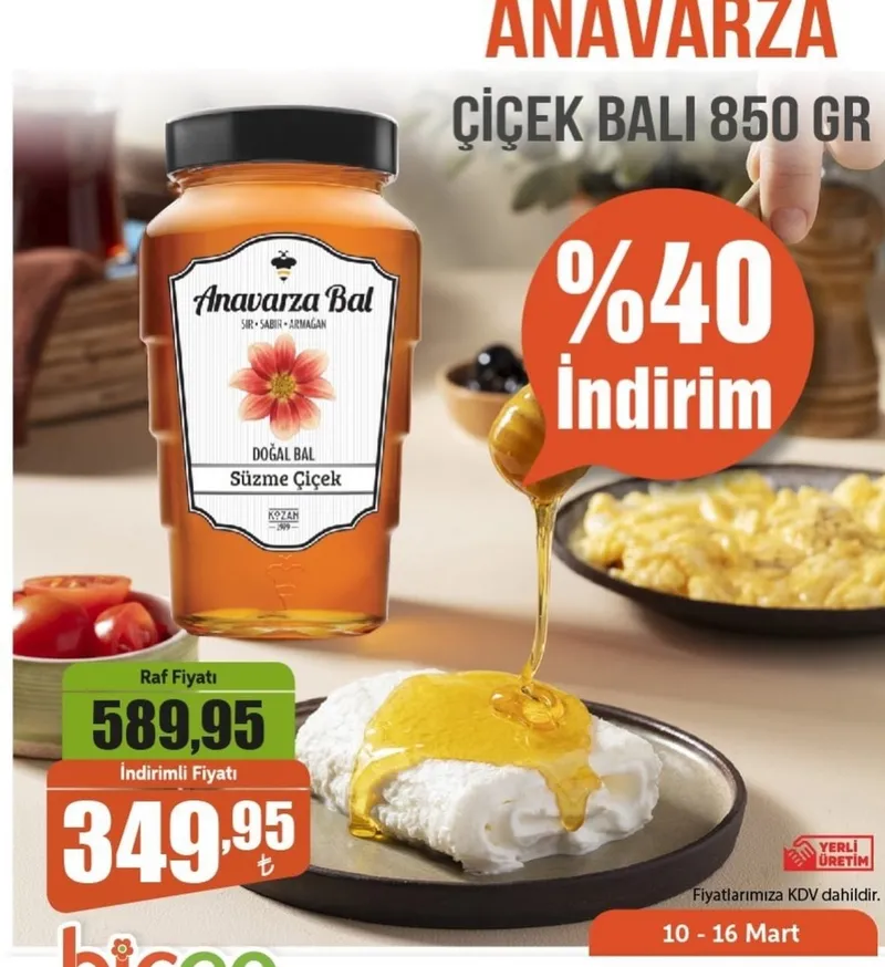 Anavarza Çiçek Balı 850 Gr