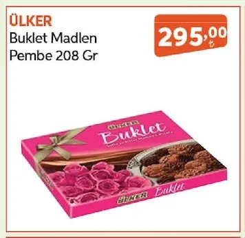 Ülker Buklet Madlen Pembe 208 Gr