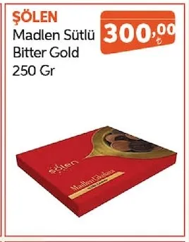 Şölen Madlen Sütlü Bitter Gold 250 Gr