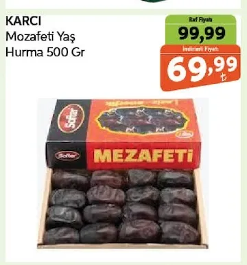 Karci Mozafeti Yaş Hurma 500 Gr