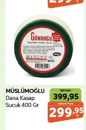 Müslümoğlu Dana Kasap Sucuk 400 Gr