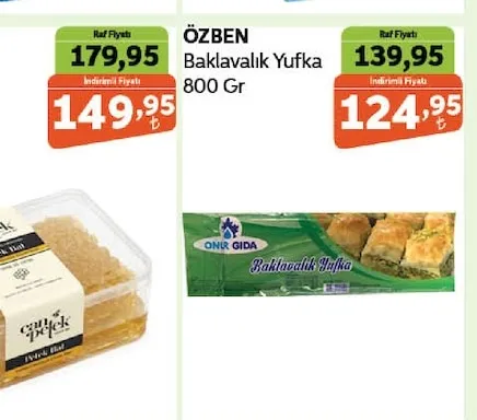 Özben Baklavalık Yufka 800 Gr