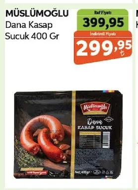 Müslümoğlu Dana Kasap Sucuk 400 Gr