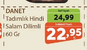 Danet Tadımlık Hindi Salam Dilimli 60 Gr