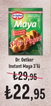 Dr. Oetker Instant Maya 3'Lü