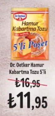 Dr. Oetker Hamur Kabartma Tozu 5'Li