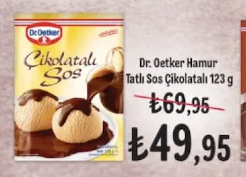 Dr. Oetker Hamur Tatlı Sos Çikolatalı 123 G