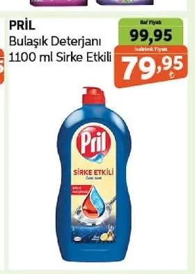 Pril Bulaşık Deterjanı 1100 Ml Sirke Etkili