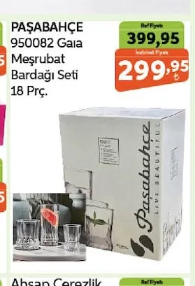 Paşabahçe 950082 Gaia Meşrubat Bardağı Seti 18 Prç.