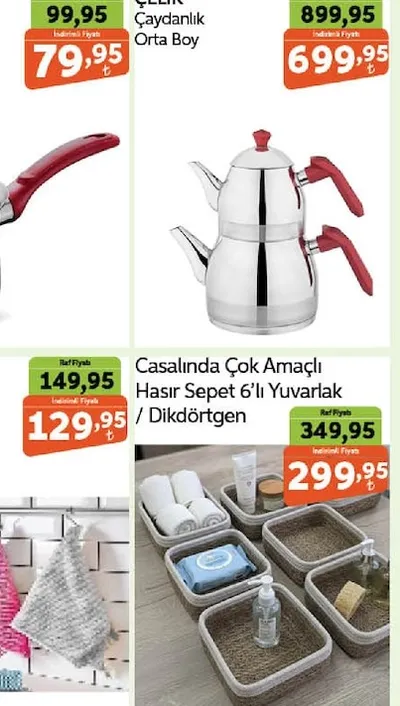 Çelik Çaydanlık Orta Boy