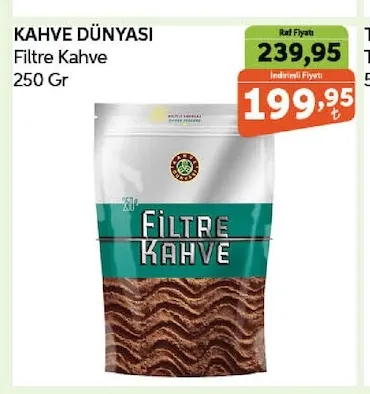 Kahve Dünyasi Filtre Kahve 250 Gr