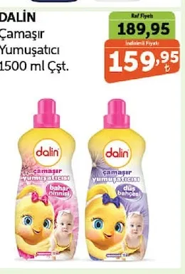 Dalin Çamaşır Yumuşatıcı 1500 Ml Çşt.