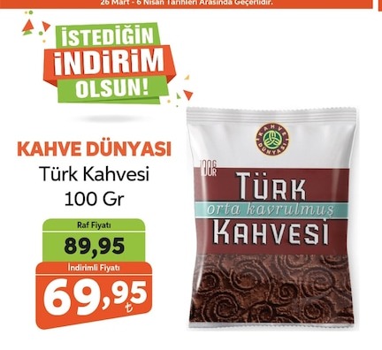 Kahve Dünyasi Türk Kahvesi 100 Gr