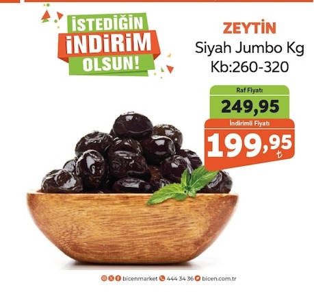 Zeytin Siyah Jumbo Kg