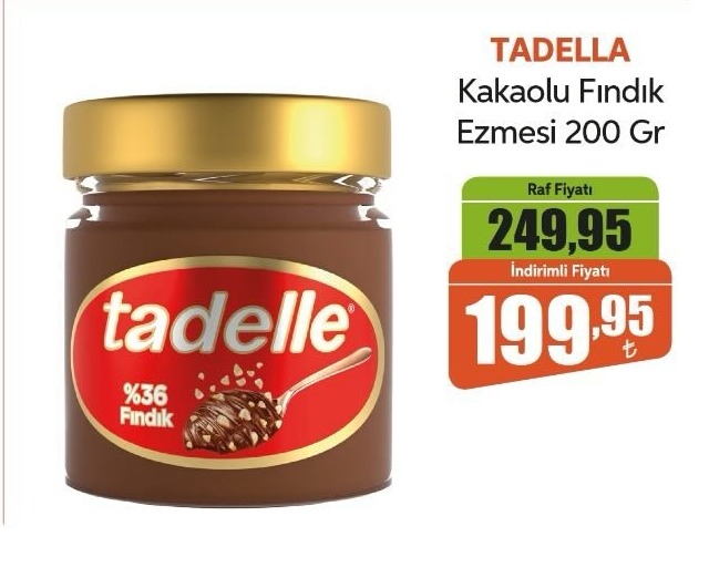Tadella Kakaolu Fındık Ezmesi 200 Gr