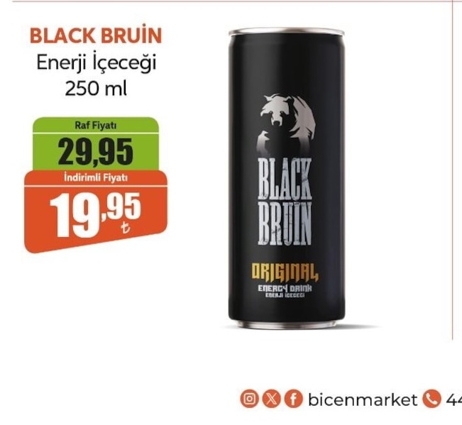 Black Bruin Enerji İçeceği 250 Ml