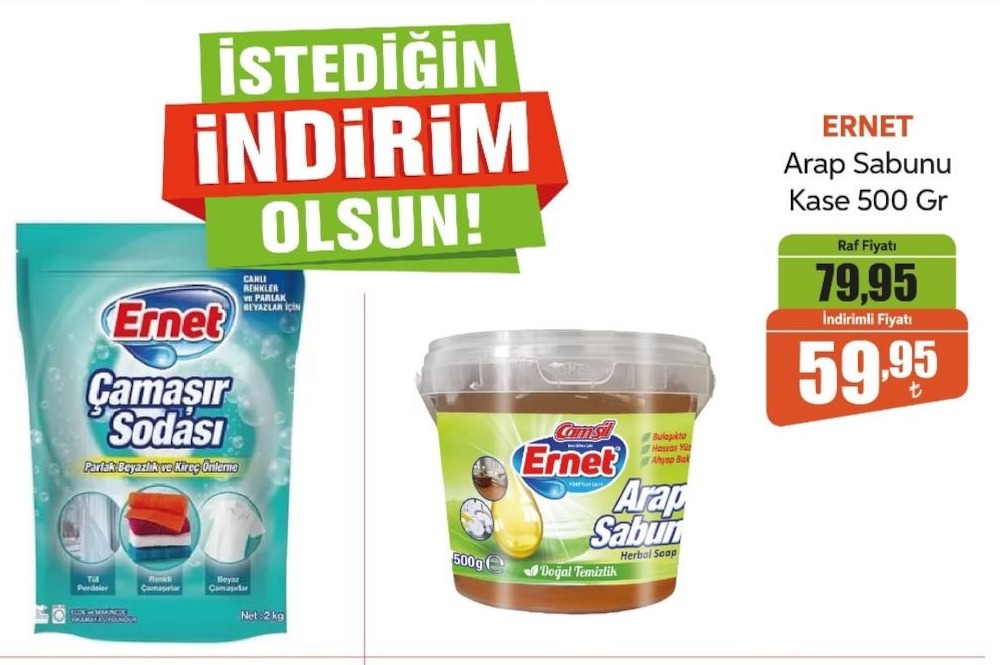 Ernet Arap Sabunu Kase 500 Gr