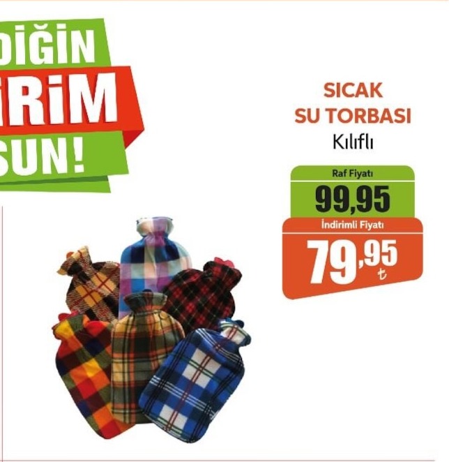 Sıcak Su Torbası Kılıflı