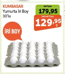 Kumbasar Yumurta İri Boy 30'Lu