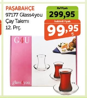Paşabahçe 97177 Glass4You Çay Takımı 12 Prç