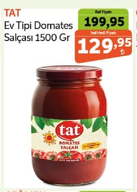 Tat Ev Tipi Domates Salçası 1500 Gr