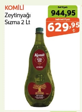 Komili Zeytinyağı Sızma 2 Lt