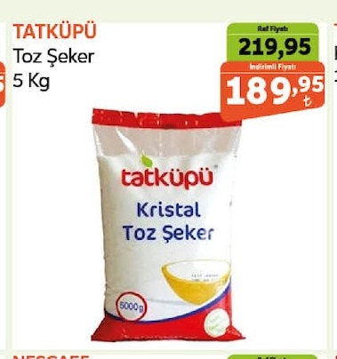 Tatküpü Toz Şeker 5 Kg