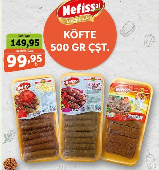 Nefissal Köfte 500 Gr Çşt