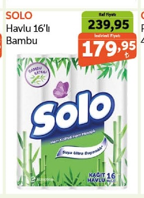 Solo Havlu 16'Lı Bambu