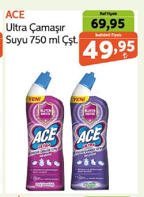Ace Ultra Çamaşır Suyu 750 Ml Çst.