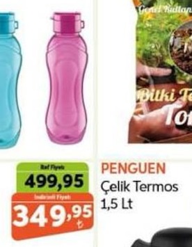 Penguen Çelik Termos 1,5 Lt