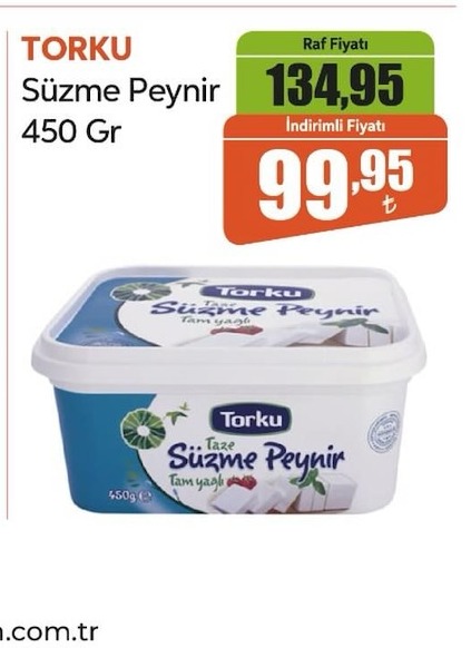 Torku Süzme Peynir 450 Gr