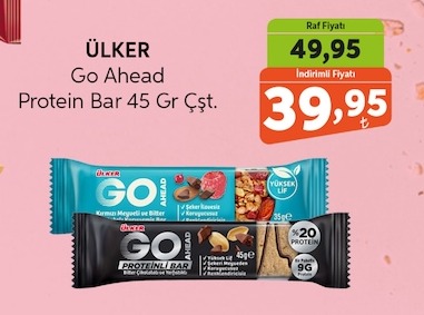 Ülker Go Ahead Protein Bar 45 Gr Çşt.