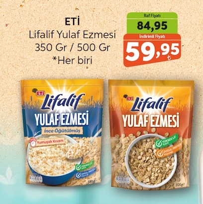 Eti Lifalif Yulaf Ezmesi 350 Gr / 500 Gr