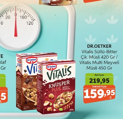 Dr. Oetker Vitalis Sütlü Bitter Çikolatalı Müsli 420 Gr